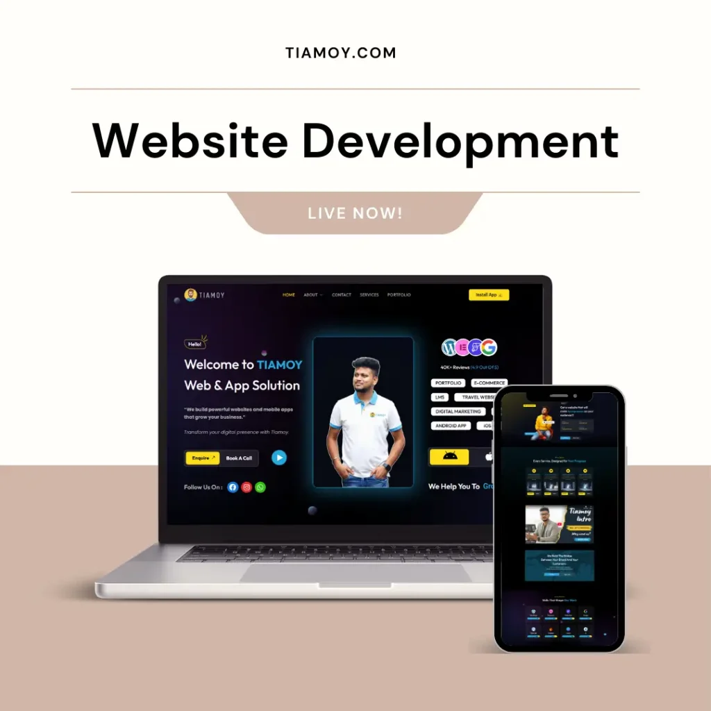 website development service - tiamoy.com